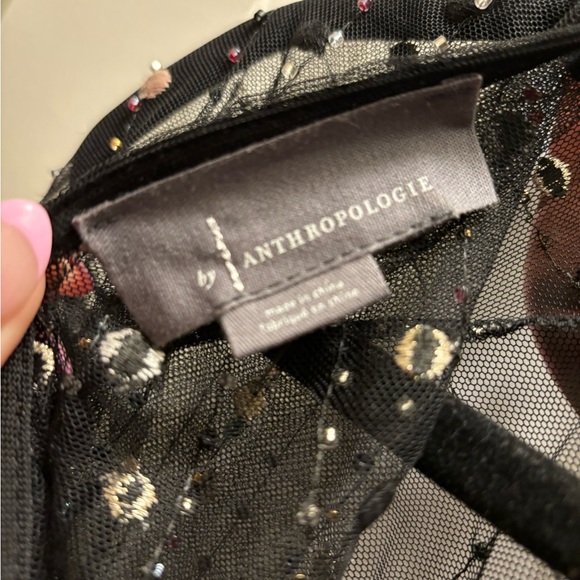 By Anthropologie beaded sheer kaftan - Picture 3 of 4